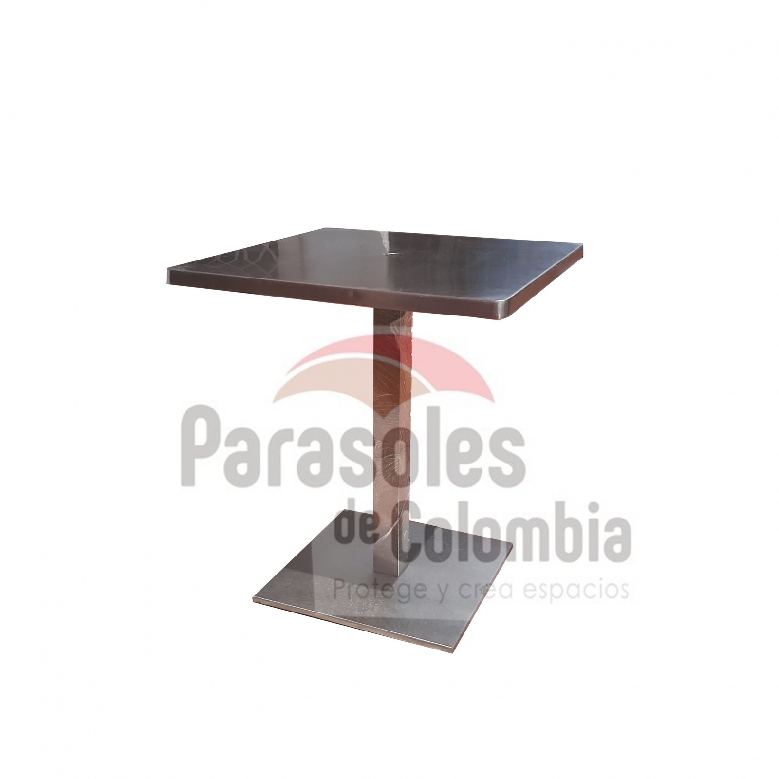 Mesa cuadrada acero inoxidable