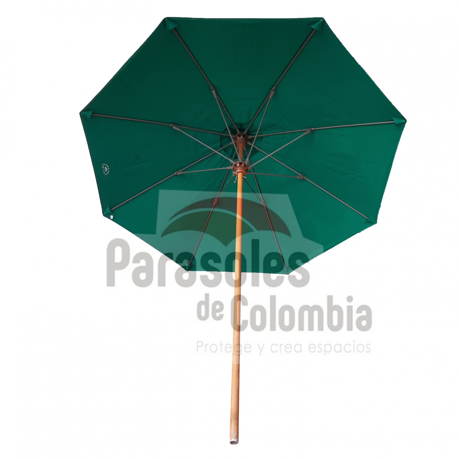 Parasol tutifruti verde lona importada acrílica2